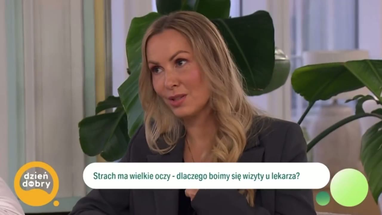 Sylwia Sitkowska, w studiu programu „Dzień dobry”